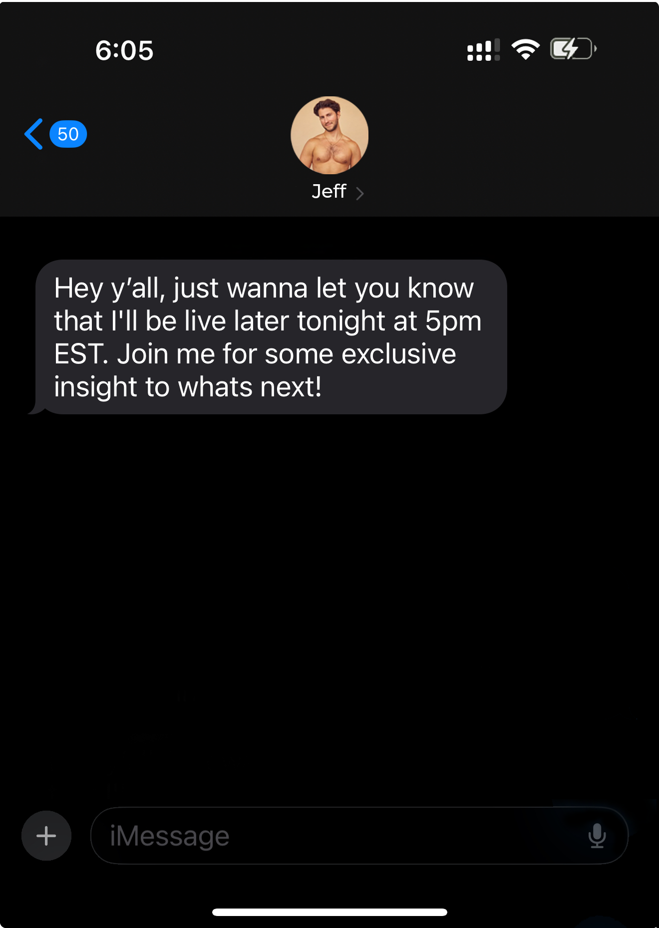 Creator sending a mass SMS to opted-in members